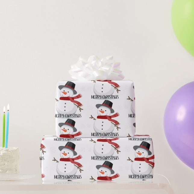 Retro Santa face Christmas wrapping paper (Party Gifts)