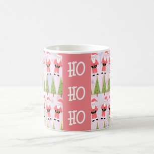Retro Santa Fun Holiday Pattern Retro  Coffee Mug
