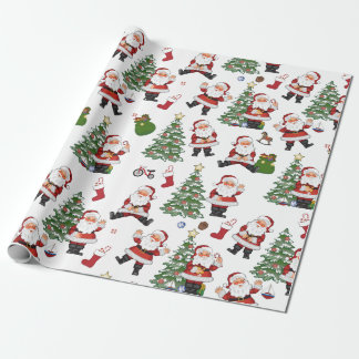 Retro Santa Gift Wrap