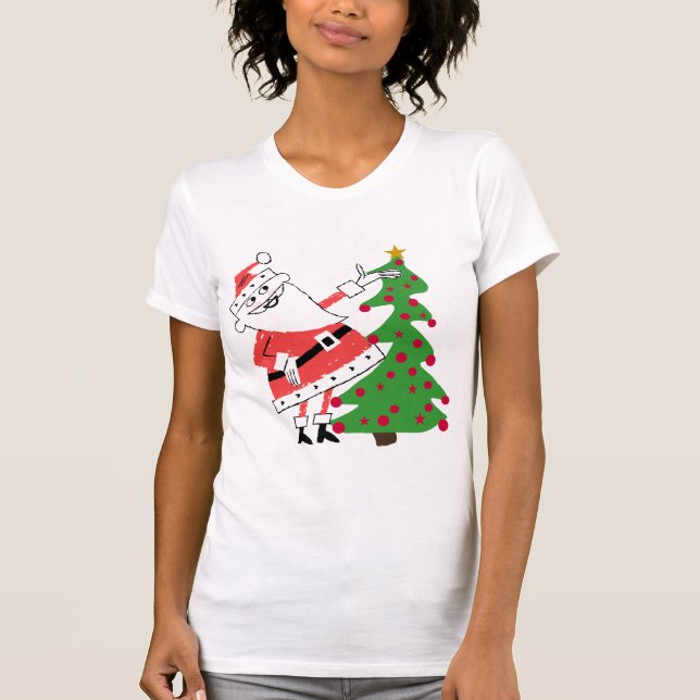 Retro Santa Holiday Tshirts and Gifts (Front)