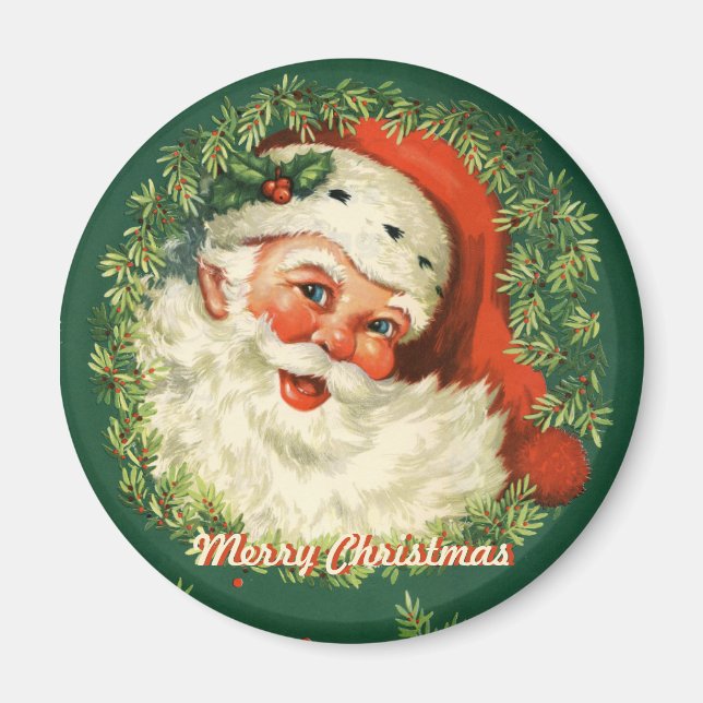 Retro Santa Magnet (Front)