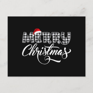 Retro Santa Merry Christmas Tree Lights Enclosure Card