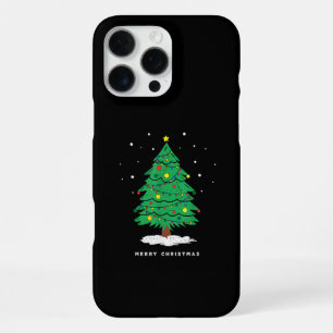 Retro Santa Merry Christmas Tree Lights iPhone 16 Pro Max Case