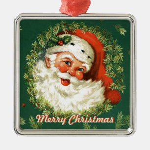Retro Santa Ornament