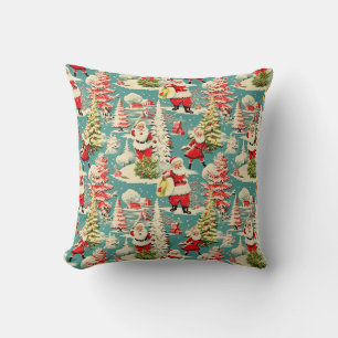 Retro Santa Wonderland 2 Cushion