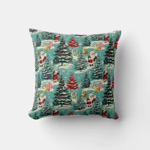 Retro Santa Wonderland Cushion