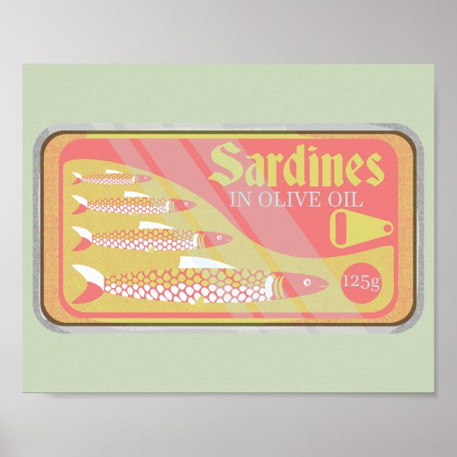 Retro Sardines Poster (Front)