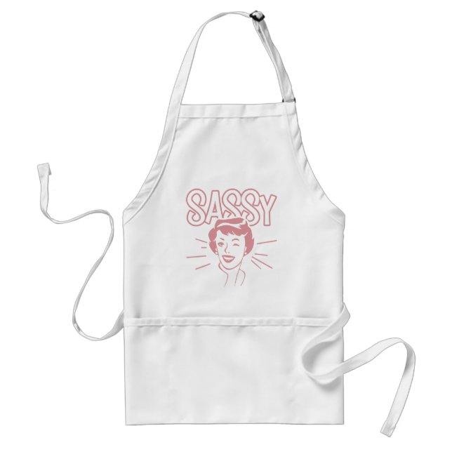 Retro Sassy Attitude Standard Apron (Front)