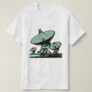 Retro Satellite Dish Graphic T-Shirt