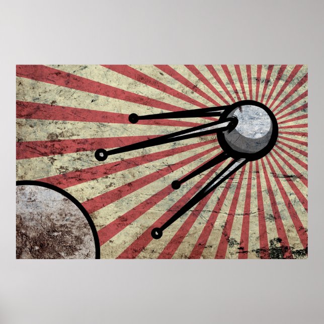 Retro satellite poster (Front)
