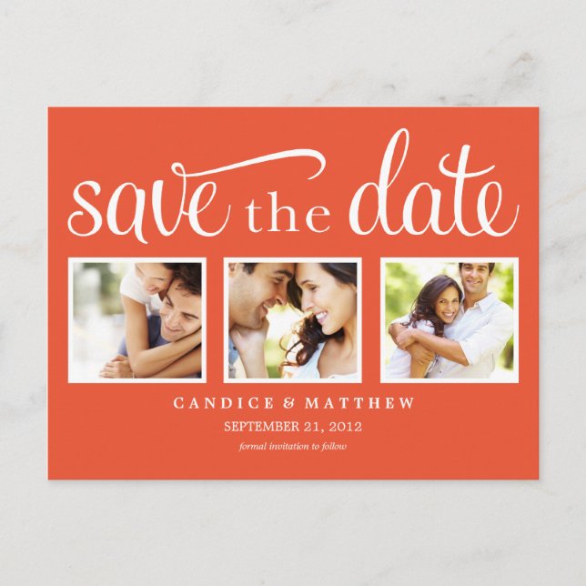 RETRO | SAVE THE DATE ANNOUNCEMENT (Front)