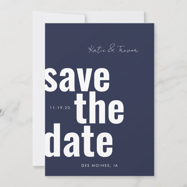 Retro Save the Dates Save The Date (Front)