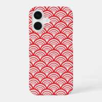 Retro Scallop Scale Arch Blood Orange Red