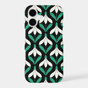 Retro Scandi Mid Century Modern Snowdrop pattern