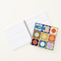 Retro Scandi Style Flowers - Scandinavian pattern