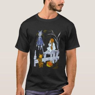 Retro Scarecrow Toto Wizard Of Oz Dorothy T-Shirt
