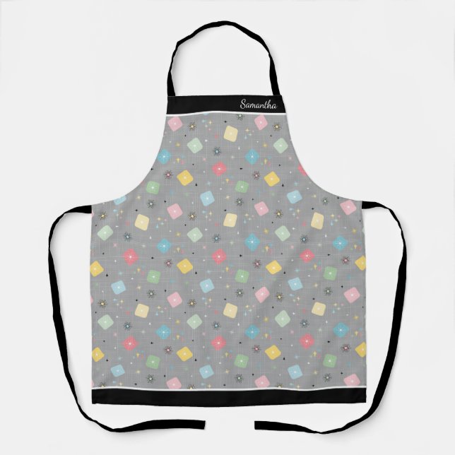 Retro Scattered Atomic Explosions Apron (Front)