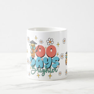 Retro School 100 Days Brighter Coffee Mug