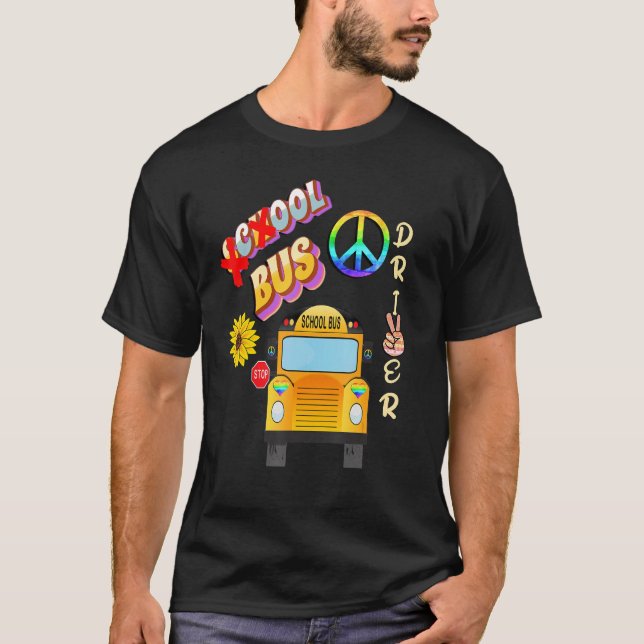 Retro School Bus Drivers T-Shirt (Front)