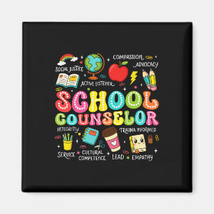Retro School Counsellor Back To School Teacher Cou Magnet