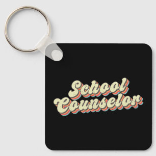 Retro School Counsellor Counseling Teacher Key Ring
