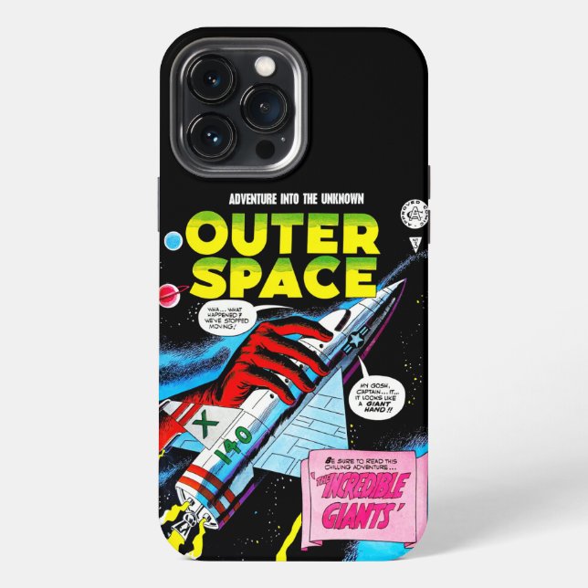 Retro Sci-Fi Adventure Outer Space Comics Cover (Back)