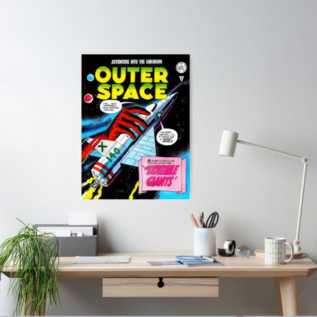 Retro Sci-Fi Adventure Outer Space Comics Cover Poster (Creator Uploaded)