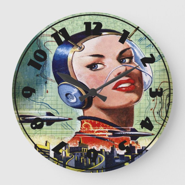 Retro Science Fiction Clock (Front)