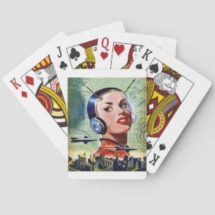 Retro Science Fiction Playing Cards