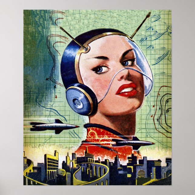 Retro Science Fiction Poster (Front)