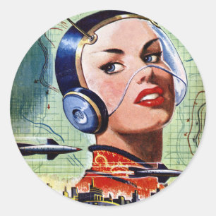 Retro Science Fiction Stickers