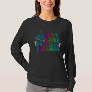 Retro SCIENCE TEACHER Groovy Technology Crew STEM T-Shirt