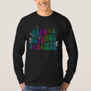 Retro SCIENCE TEACHER Groovy Technology Crew STEM T-Shirt
