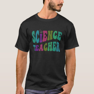 Retro SCIENCE TEACHER Groovy Technology Squad STEM T-Shirt