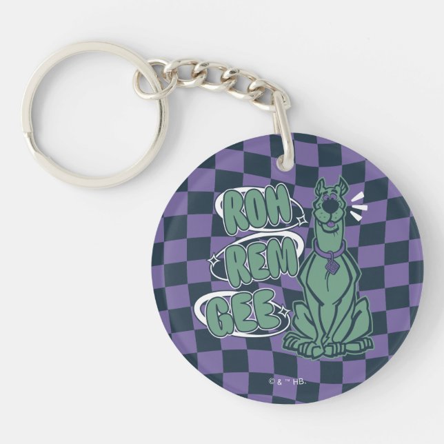 Retro Scooby "OMG" Key Ring (Front)