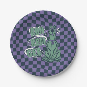 Retro Scooby "OMG" Paper Plate