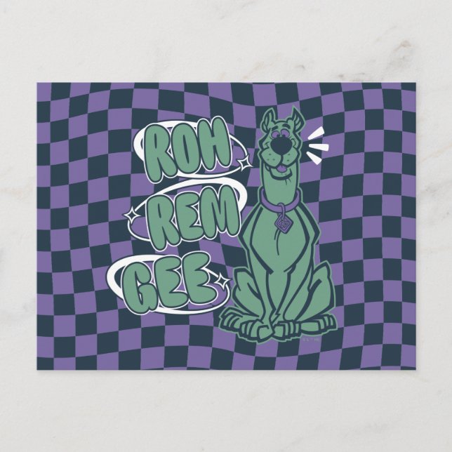 Retro Scooby "OMG" Postcard (Front)