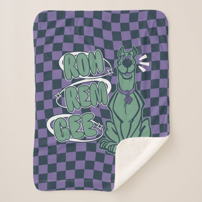 Retro Scooby "OMG" Sherpa Blanket (Front)