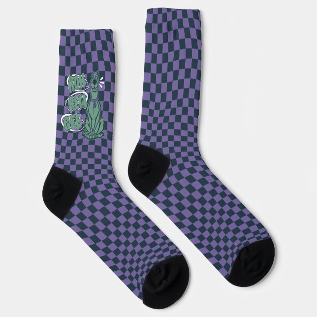 Retro Scooby "OMG" Socks (Right)