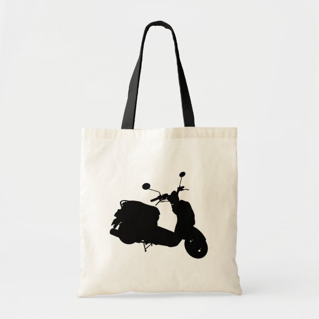 Retro Scooter Silhouette Bag (Front)