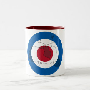 Retro Scooter Silhouette Mug