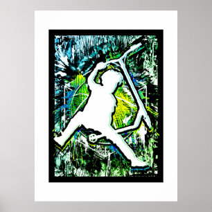 Retro Scooter - Stuntscooter - Kick Stunt Scooter Poster