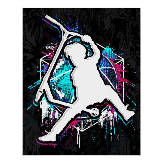 Retro Scooter - Stuntscooter - Kick Stunt Scooter  Poster (Front)