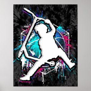 Retro Scooter - Stuntscooter - Kick Stunt Scooter  Poster