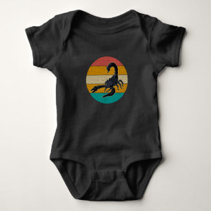 Retro Scorpion Scorpio Insect Horoscope Baby Bodysuit