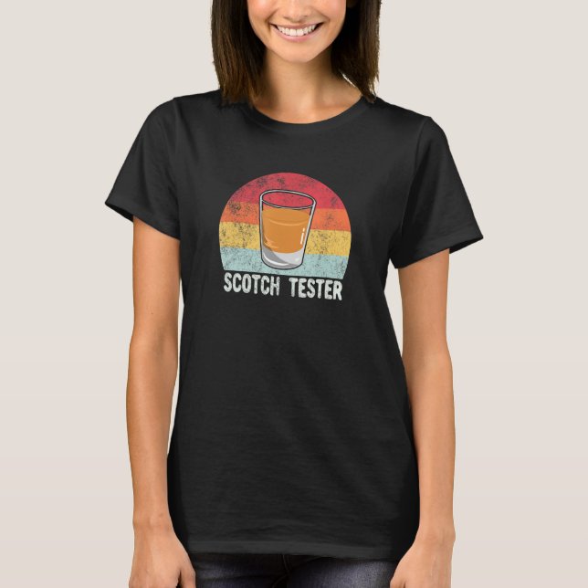 Retro Scotch Tester  Whiskey T-Shirt (Front)