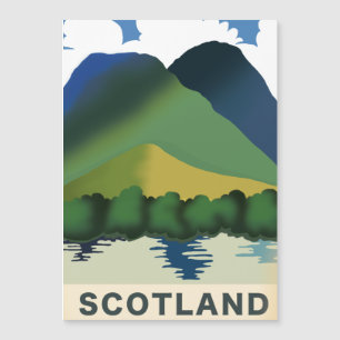 Retro Scotland vacation art
