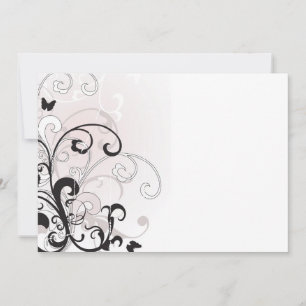 Retro scrolls Invitation