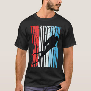 Retro Scuba Diving 27th Birthday Deep Sea Diver Wo T-Shirt