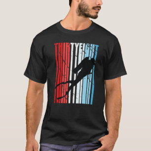 Retro Scuba Diving 38th Birthday Deep Sea Diver Wo T-Shirt